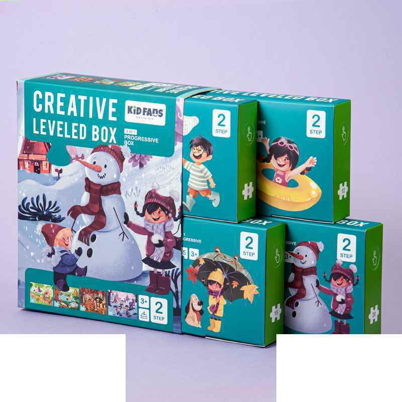 پازل کیدفنز فصل ها | 56 تکه Creative Level Box Seasons | کد 2401